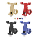 360 Degree Rotatable Aluminum Alloy Phone Bracket for Electric Car / Motorcycle, Suitable for 50-100mm Device(Blue)