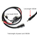WUPP Motorcycle Multi-functional Cigarette Lighter Socket, Power Cable Length: 1.85m