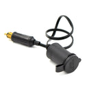 Car 15A 12-24V Multi-functional European Standard Connector Cigarette Lighter for BMW / Motorcycles with 30cm Power Cable