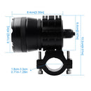 DC 9V-48V 4000LM 6000K 30W IP67 6 LED Lamp Beads Motorcycle Aluminum Alloy LED Headlight Lamps, Constantly Bright