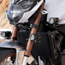 DC 9V-48V 5500LM 6000K 45W IP67 9 LED Lamp Beads Motorcycle Aluminum Alloy LED Headlight Lamps, Constantly Bright