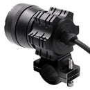 DC 9V-48V 4000LM 6000K 30W IP67 6 LED Lamp Beads Motorcycle Aluminum Alloy LED Headlight Lamps with Switch, Constantly Bright