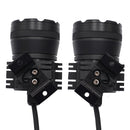 DC 9V-48V 5500LM 6000K 45W IP67 9 LED Lamp Beads Motorcycle Aluminum Alloy LED Headlight Lamps with Switch, Constantly Bright