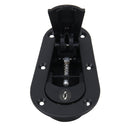 A Pair Car Modified Hood Lock General Racing Car Cover Lock with Keys(Black)