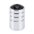 4 PCS Gas Cap Mouthpiece Cover Gas Cap Tire Cap Car Motor Bicycle Tire Valve Caps(Black)