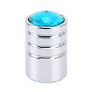 4 PCS Gas Cap Mouthpiece Cover Gas Cap Tire Cap Car Motor Bicycle Tire Valve Caps(Blue)