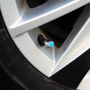 4 PCS Gas Cap Mouthpiece Cover Gas Cap Tire Cap Car Motor Bicycle Tire Valve Caps(Blue)