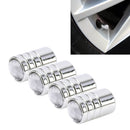 4 PCS Gas Cap Mouthpiece Cover Gas Cap Tire Cap Car Motor Bicycle Tire Valve Caps(Transparent)