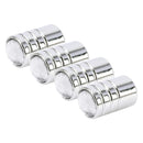 4 PCS Gas Cap Mouthpiece Cover Gas Cap Tire Cap Car Motor Bicycle Tire Valve Caps(Transparent)