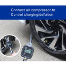 Car Multi-functional Digital LCD Display Tire Air Pressure Inflator Gauge Vehicle Tester Inflation Monitoring