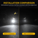 2 PCS H4 DC9-16V / 8.2W(H) 2.7W(L) / 6000K / 655LM Car Auto Fog Light 66LEDs SMD-2016 Lamps