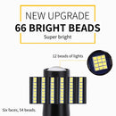 2 PCS H7 DC9-16V / 8.2W / 6000K / 655LM Car Auto Fog Light 66LEDs SMD-2016 Lamps