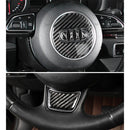 Car Carbon Fiber Steering Wheel Decorative Sticker for Audi A4L / A5 / Q5