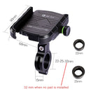 Motorcycles / Bicycle USB Charger QC 3.0 Fast Charging Phone Bracket, Suitable for 6-9cm Device(Blue)