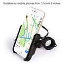 Motorcycles / Bicycle USB Charger QC 3.0 Fast Charging Phone Bracket, Suitable for 6-9cm Device(Red)