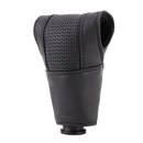 Universal Nonslip Breathable Genuine Leather Car Gear Shift Knob Cover(Black)