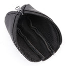 Universal Nonslip Breathable Genuine Leather Car Gear Shift Knob Cover(Black)