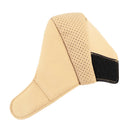 Universal Nonslip Breathable Genuine Leather Car Gear Shift Knob Cover(Beige)