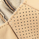 Universal Nonslip Breathable Genuine Leather Car Gear Shift Knob Cover(Beige)