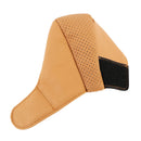 Universal Nonslip Breathable Genuine Leather Car Gear Shift Knob Cover(Brown)