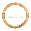 Universal Car Plating Leather Steering Wheel Cover, Diameter: 38cm (Gold)