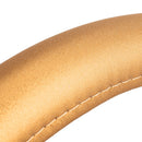 Universal Car Plating Leather Steering Wheel Cover, Diameter: 38cm (Gold)