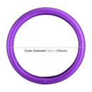 Universal Car Plating Leather Steering Wheel Cover, Diameter: 38cm (Purple)