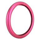 Universal Car Plating Leather Steering Wheel Cover, Diameter: 38cm (Rose Red)