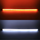 2 PCS 60cm DC12V 5W Ultra-thin Car Auto Double Colors Turn Lights / Running Lights (Turn Lights: Yellow Light; Running Lights: White Light)