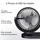 Multi-function Office Car Big Wind Force Mute Electric Fan(Yellow)
