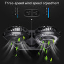 Multi-function Office Car Big Wind Force Mute Electric Fan(Yellow)