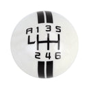 Universal Vehicle Ball Shape Modified Resin Shifter Manual 6-Speed Left-R Gear Shift Knob(Black)