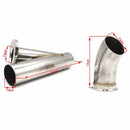 CNSPEED Stainless Steel Car Remote Control Electric Exhaust Valve Pipe Set, Size: 2.25 inch