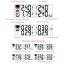 TPMS Car Auto Universal Tire Pressure Temperature Monitoring System USB Solar Power Monitor Wireless LCD Display 4 External Sensor Tire Pressure
