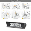 TPMS Car Auto Universal Tire Pressure Temperature Monitoring System USB Solar Power Monitor Wireless LCD Display 4 External Sensor Tire Pressure