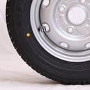 4 PCS Plastic Plated Dice Shape Universal Tire Valve Stem Cap(Black)