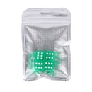 4 PCS Plastic Plated Dice Shape Universal Tire Valve Stem Cap(Green)