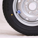 4 PCS Plastic Plated Dice Shape Universal Tire Valve Stem Cap(Blue)