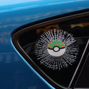 Creative 3D Deco Pokemon Go Car Window Crack Decal Sticker
