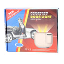 2 PCS LED Ghost Shadow Light, Car Door LED Laser Welcome Decorative Light, Display Logo for Toyota Car Brand(Khaki)