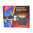 2 PCS LED Ghost Shadow Light, Car Door LED Laser Welcome Decorative Light, Display Logo for NISSAN Car Brand(Black)