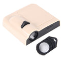 2 PCS LED Ghost Shadow Light, Car Door LED Laser Welcome Decorative Light, Display Logo for Peugeot Car Brand(Khaki)