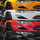 1.52m Ã— 0.5m 4D Deep Blue Gloss Carbon Fiber Vinyl Wrap Car Sticker Decal Bubble Free Air Release(Black)