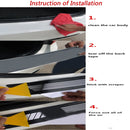 1.52m Ã— 0.5m 4D Deep Blue Gloss Carbon Fiber Vinyl Wrap Car Sticker Decal Bubble Free Air Release(Black)