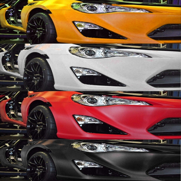 1.52m Ã— 0.5m 4D Deep Blue Gloss Carbon Fiber Vinyl Wrap Car Sticker Decal Bubble Free Air Release(White)