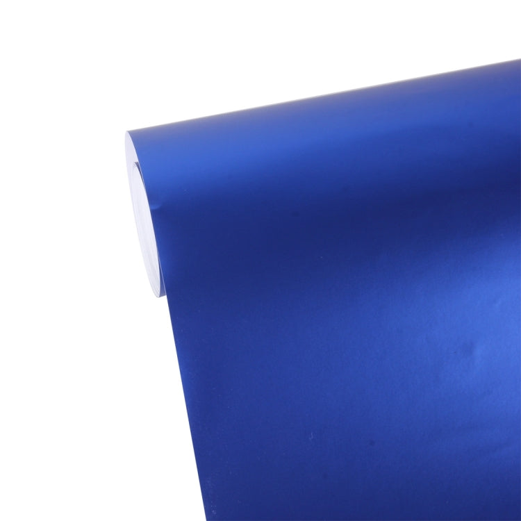 1.52m Ã— 0.5m Ice Blue Metallic Matte Icy Ice Car Decal Wrap Auto Wrapping Vehicle Sticker Motorcycle Sheet Tint Vinyl Air Bubble Free(Dark Blue)