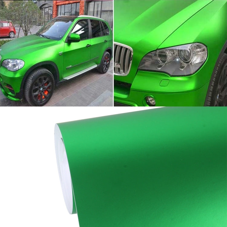 1.52m Ã— 0.5m Ice Blue Metallic Matte Icy Ice Car Decal Wrap Auto Wrapping Vehicle Sticker Motorcycle Sheet Tint Vinyl Air Bubble Free(Green)
