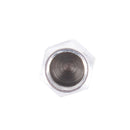 4PCS SA Metal Plated Hexagon Shape Universal Tire Valve Stem Cap(Silver)