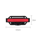 DM-013 2PCS Universal Fit Car Seatbelt Adjuster Clip Belt Strap Clamp Shoulder Neck Comfort Adjustment Child Safety Stopper Buckle(Red)