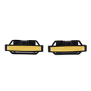 DM-013 2PCS Universal Fit Car Seatbelt Adjuster Clip Belt Strap Clamp Shoulder Neck Comfort Adjustment Child Safety Stopper Buckle(Yellow)
